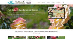 Desktop Screenshot of majesticlandscapingdesign.com